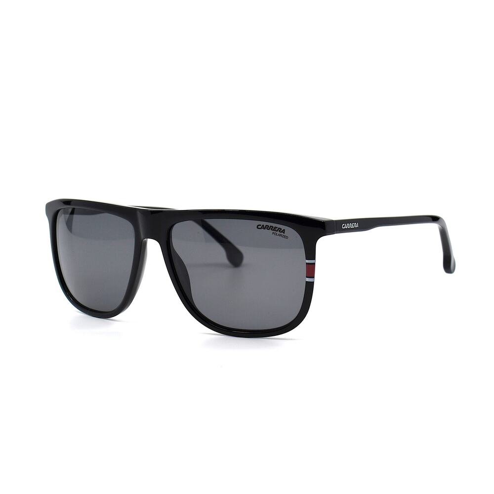 BRAND NEW CARRERA 218/S BLACK GREY POLARIZED AUTHENTIC SUNGLASSES - Picture 2 of 10